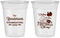 Custom Thanksgiving 16 oz Soft Sided Clear Cups - Football Turkey | 260014