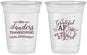 Custom Thanksgiving 16 oz Soft Sided Clear Cups - Grateful Af | 260017