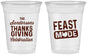 Custom Thanksgiving 16 oz Soft Sided Clear Cups - Feast Mode | 260019