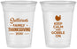 Custom Thanksgiving 16 oz Soft Sided Clear Cups - Gobble Turkey | 260024