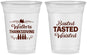 Custom Thanksgiving 16 oz Soft Sided Clear Cups - Basted Tasted Waisted | 260027