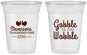 Custom Thanksgiving 16 oz Soft Sided Clear Cups - Gobble Til You Wobble | 260034