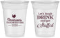 Custom Thanksgiving 16 oz Soft Sided Clear Cups - Turkey Stuffed | 260037
