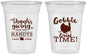 Custom Thanksgiving 16 oz Soft Sided Clear Cups - Turkey Gobble | 260043