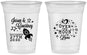 Custom Wedding 16 oz Soft Sided Clear Cups - Over The Moon In Love | 267