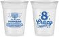 Custom Hanukkah 16 oz Soft Sided Clear Cups - Eight Crazy Nights | 270010