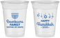 Custom Hanukkah 16 oz Soft Sided Clear Cups - Menorah | 270016
