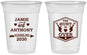 Custom Wedding 16 oz Soft Sided Clear Cups - The Hunt Is Over | 272