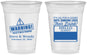 Custom Wedding 16 oz Soft Sided Clear Cups - Hello My Name Is | 280