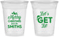 Custom Christmas 16 oz Soft Sided Clear Cups - Lets Get Lit | 280001