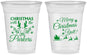 Custom Christmas 16 oz Soft Sided Clear Cups - Reindeer | 280005