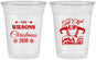Custom Christmas 16 oz Soft Sided Clear Cups - Lets Get Elfed Up | 280006