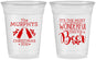 Custom Christmas 16 oz Soft Sided Clear Cups - Wonderful Time For A Beer | 280012