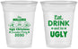 Custom Christmas 16 oz Soft Sided Clear Cups - Ugly Sweater | 280023