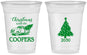 Custom Christmas 16 oz Soft Sided Clear Cups - Naughty Af | 280025