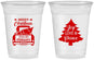 Custom Christmas 16 oz Soft Sided Clear Cups - Christmas Tree | 280026
