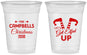 Custom Christmas 16 oz Soft Sided Clear Cups - Lets Get Elfed Up | 280036