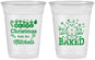 Custom Christmas 16 oz Soft Sided Clear Cups - Lets Get Baked | 280039