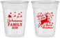 Custom Christmas 16 oz Soft Sided Clear Cups - Reindeer | 280044
