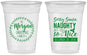 Custom Christmas 16 oz Soft Sided Clear Cups - Naughty Or Nice | 280047