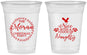 Custom Christmas 16 oz Soft Sided Clear Cups - Touch Of Naughty | 280048