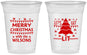 Custom Christmas 16 oz Soft Sided Clear Cups - Nutcracker | 280052