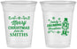 Custom Christmas 16 oz Soft Sided Clear Cups - Snowflakes | 280053
