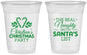 Custom Christmas 16 oz Soft Sided Clear Cups - Naughty List | 280059
