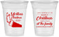 Custom Christmas 16 oz Soft Sided Clear Cups - Santa Claus | 280060