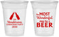 Custom Christmas 16 oz Soft Sided Clear Cups - Wonderful Time For A Beer | 280064