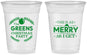 Custom Christmas 16 oz Soft Sided Clear Cups - Merry As I Get | 280065