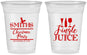 Custom Christmas 16 oz Soft Sided Clear Cups - Jingle Juice | 280066