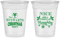 Custom Christmas 16 oz Soft Sided Clear Cups - Naughty Or Nice | 280069