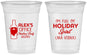 Custom Christmas 16 oz Soft Sided Clear Cups - Holiday Spirit | 280072