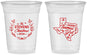Custom Christmas 16 oz Soft Sided Clear Cups - Texmas Yall | 280074