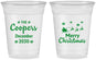 Custom Christmas 16 oz Soft Sided Clear Cups - Santa Claus | 280079