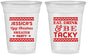 Custom Christmas 16 oz Soft Sided Clear Cups - Eat Drink Tacky | 280082
