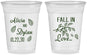 Custom Wedding 16 oz Soft Sided Clear Cups - Fall In Love | 283