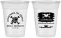 Custom Wedding 16 oz Soft Sided Clear Cups - Pirate | 286