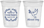 Custom Baptism 16 oz Soft Sided Clear Cups - Blessed Day | 290006