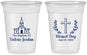 Custom Baptism 16 oz Soft Sided Clear Cups - Blessed Day | 290009
