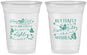 Custom 16th Birthday 16 oz Soft Sided Clear Cups - Butterfly Wishes | 300001