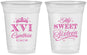 Custom 16th Birthday 16 oz Soft Sided Clear Cups - Tiara | 300003