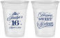 Custom 16th Birthday 16 oz Soft Sided Clear Cups - Tiara | 300004