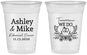 Custom Rehearsal Dinner 16 oz Soft Sided Clear Cups - Tomorrow We Do | 30002