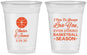 Custom Wedding 16 oz Soft Sided Clear Cups - Basketball | 304