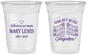 Custom Memorial 16 oz Soft Sided Clear Cups - Gone But Never Forgotten | 310001
