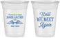 Custom Memorial 16 oz Soft Sided Clear Cups - Until We Meet Again | 310002