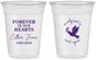Custom Memorial 16 oz Soft Sided Clear Cups - Forever In Our Hearts | 310003