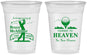 Custom Memorial 16 oz Soft Sided Clear Cups - Fairway To Heavens | 310008
